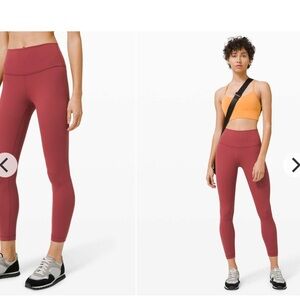 Lululemon Athletica Red High-Waisted Leggings size 10